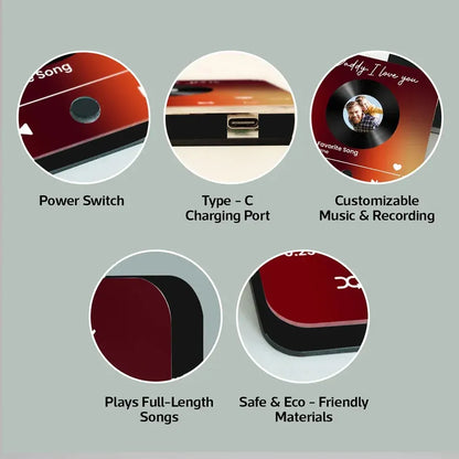 DAD Thank You for My Amazing Music Taste Personalized Photo Fridge Magnet