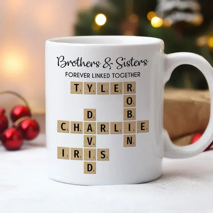 Brothers and Sisters Forever Linked Personalized Playing Cards